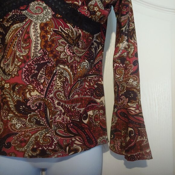 MKM Designs Vintage Babydoll Empire Waist Whimsygoth Fairy Moody Boho Top M Y2k - Picture 6 of 14